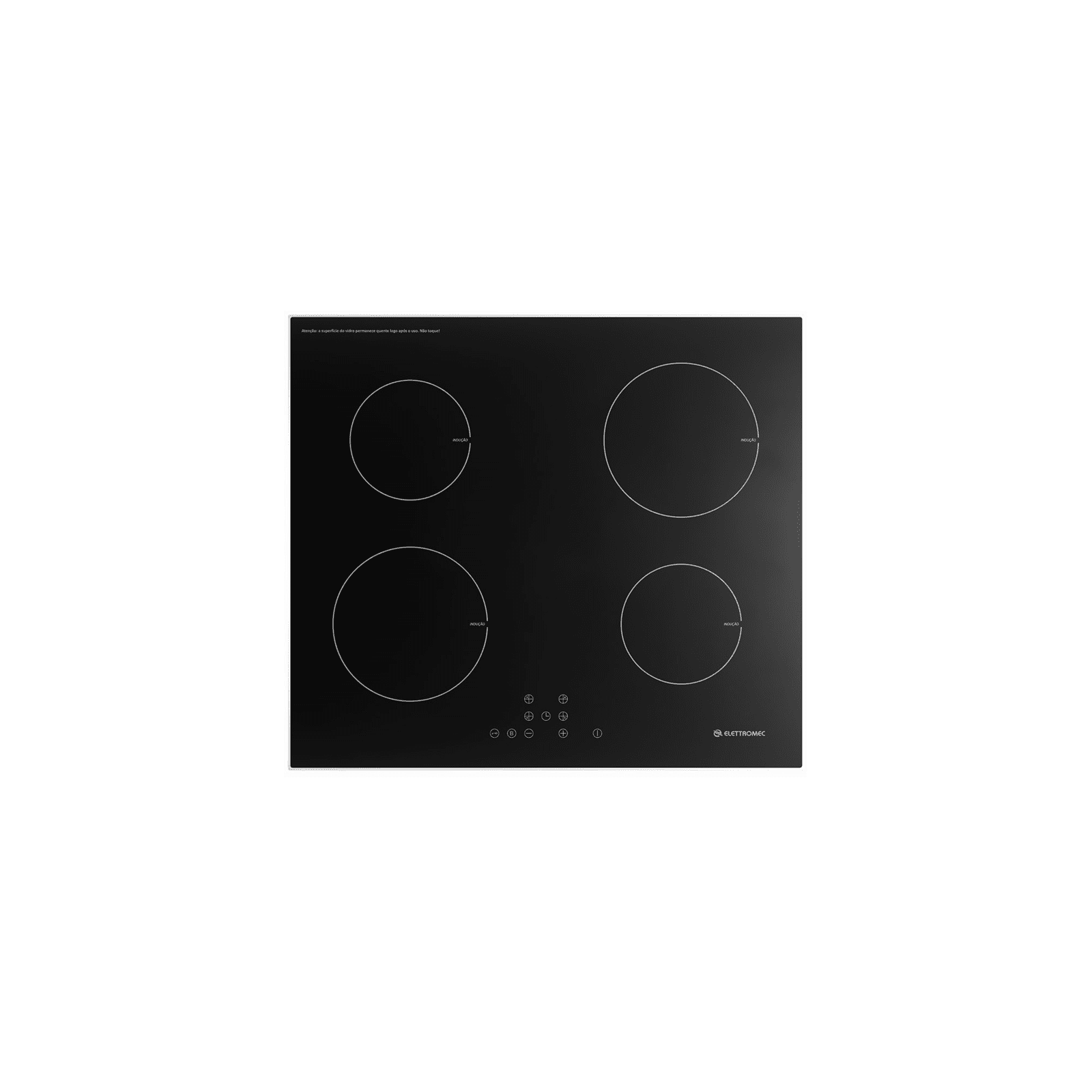 Cooktop 4 Bocas Elettromec Preto - Elétrico 220v - Cki-4q-60-ci-2xbb