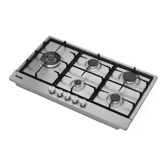 Cooktop a Gás Invita 90cm Inox Bivolt - i-CKG-5Q-90-XX-3TNA