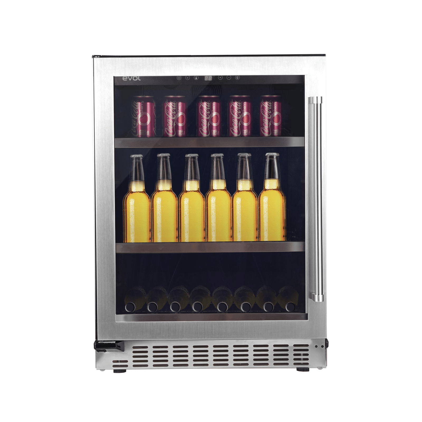 Geladeira/refrigerador 135 Litros 1 Porta Inox Abertura para Esquerda - Evol - 220v - Jc-145c220l