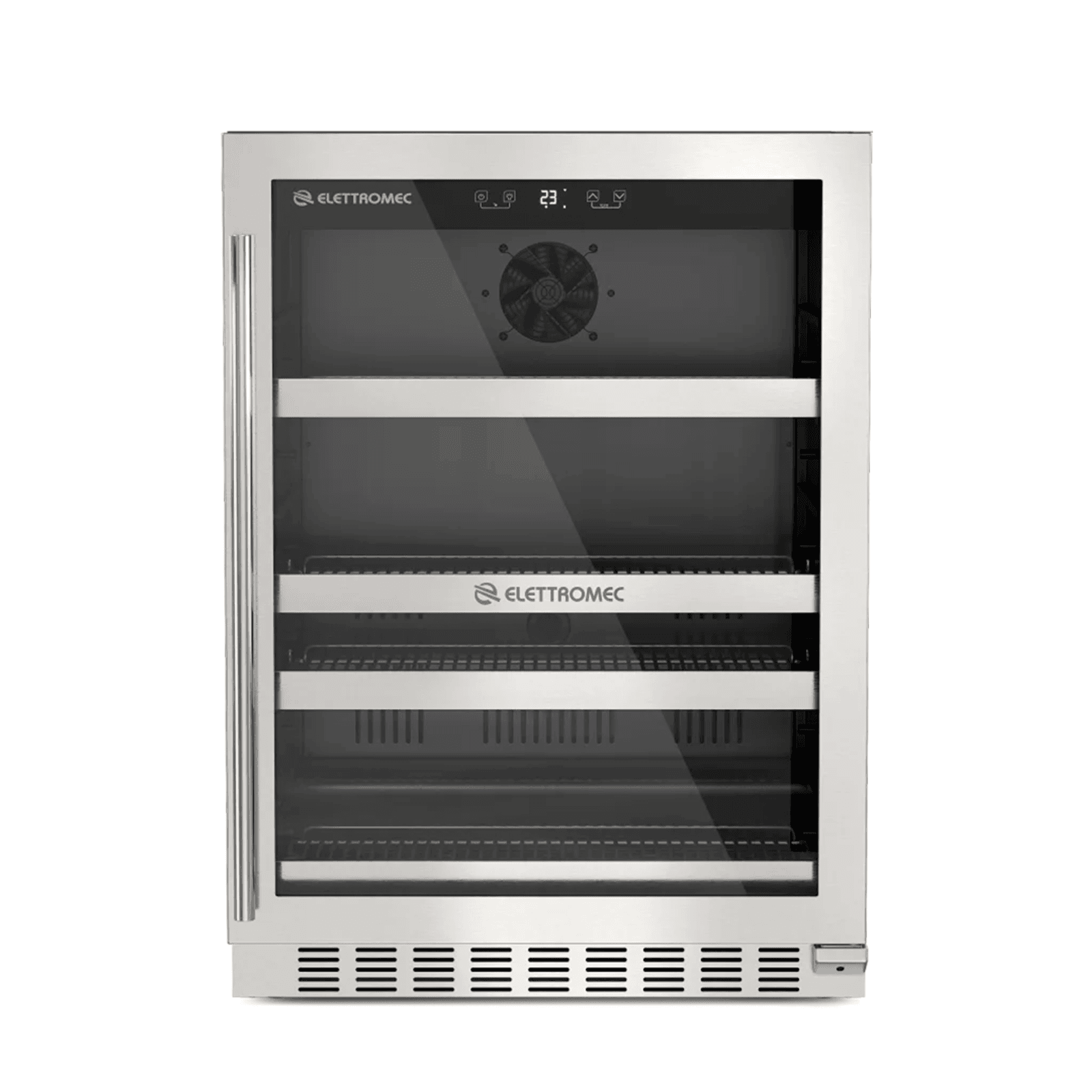 Geladeira/refrigerador 145 Litros 1 Porta Inox - Elettromec - 220v - Bc-bi-145-xv-2vpa