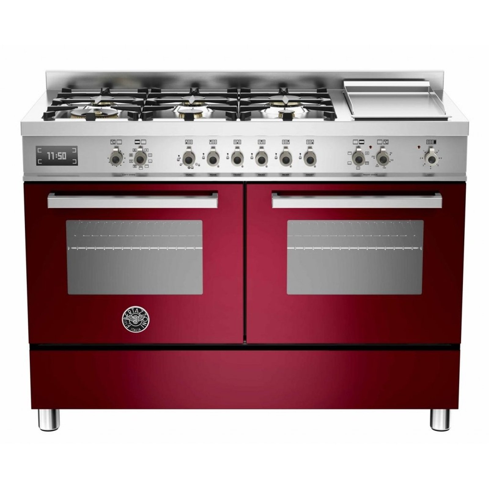 Fogão 6 Bocas Bertazzoni Professional Vermelho - 220v - Pro1206gmfedvit