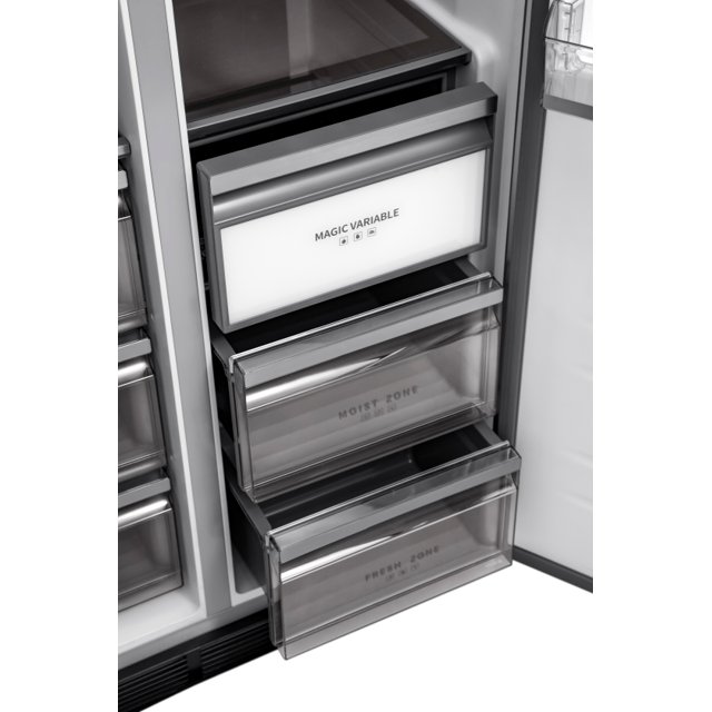 Refrigerador Side By Side Evol Smart Essential 436 litros Inox Bivolt