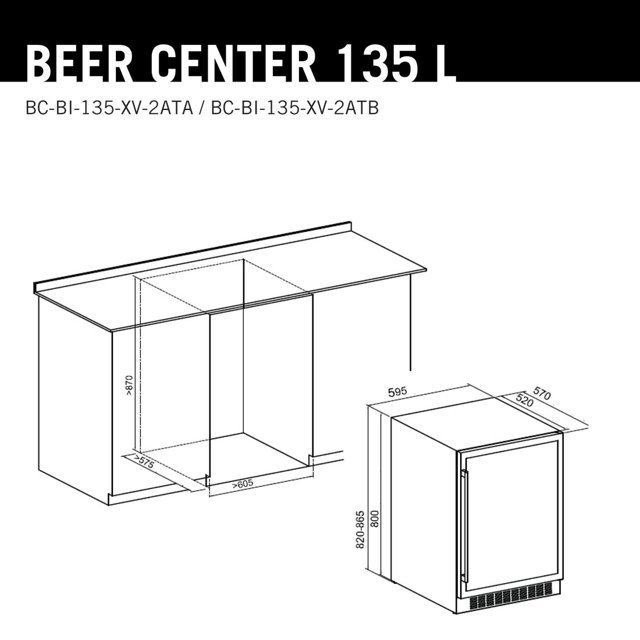 Cervejeira Elettromec Beer Center BC-BI-135-XV-1ATC 127v