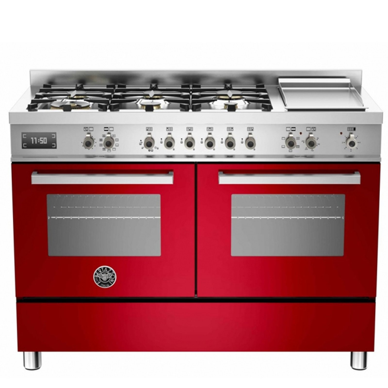 Fogão 6 Bocas Bertazzoni Vermelho - 220v - Pro126g2erot