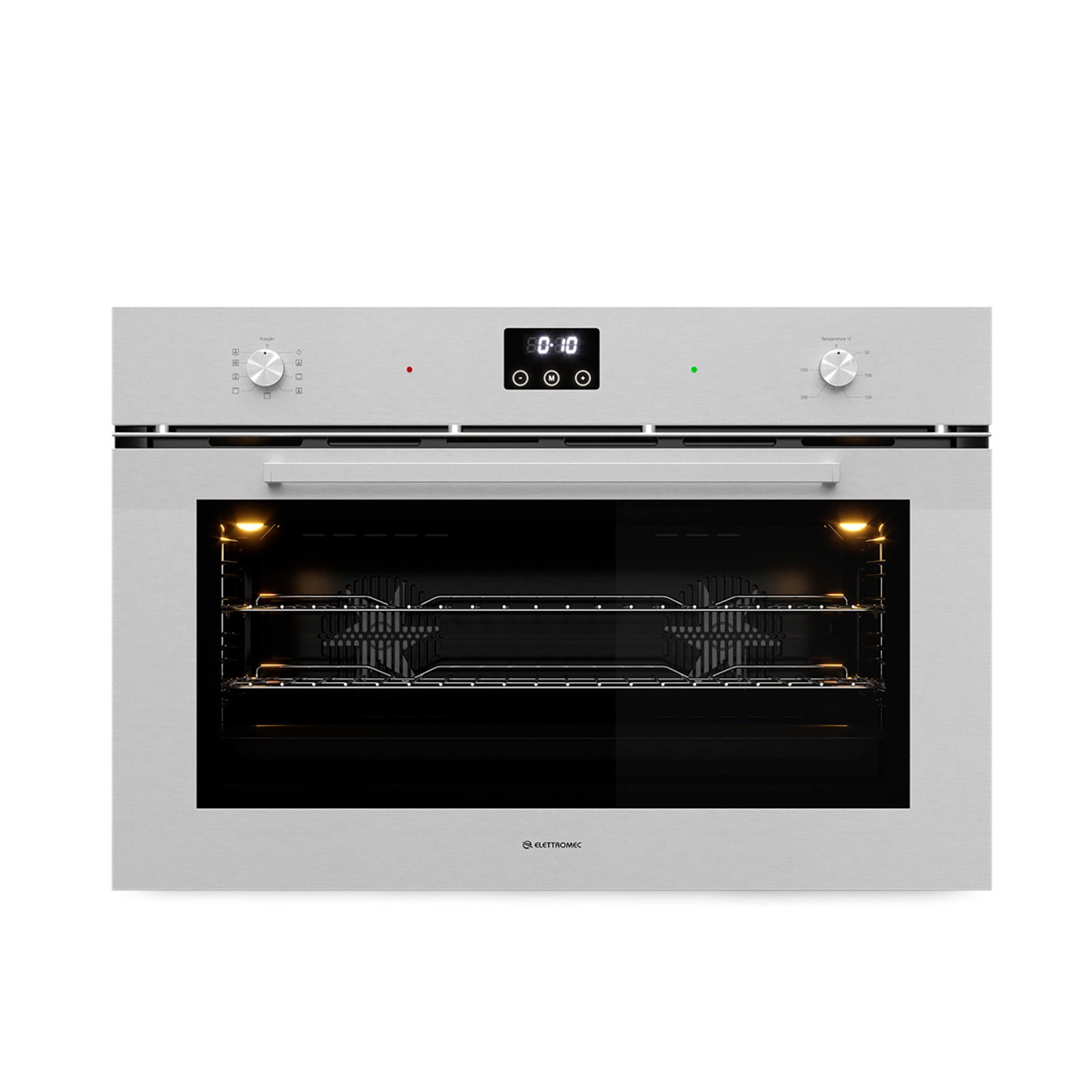 Forno 125l de Embutir Elettromec Inox - Elétrico - Luce - 220v - Fm-el-90-lc-2lca
