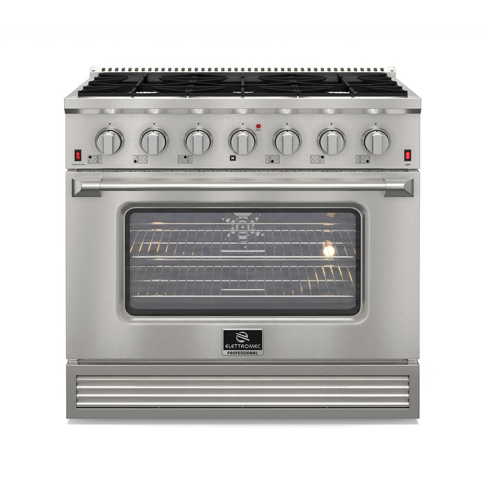 Fogão 6 Bocas Elettromec Professional Inox - 110v - Fgg-6q-36-xp-1sga