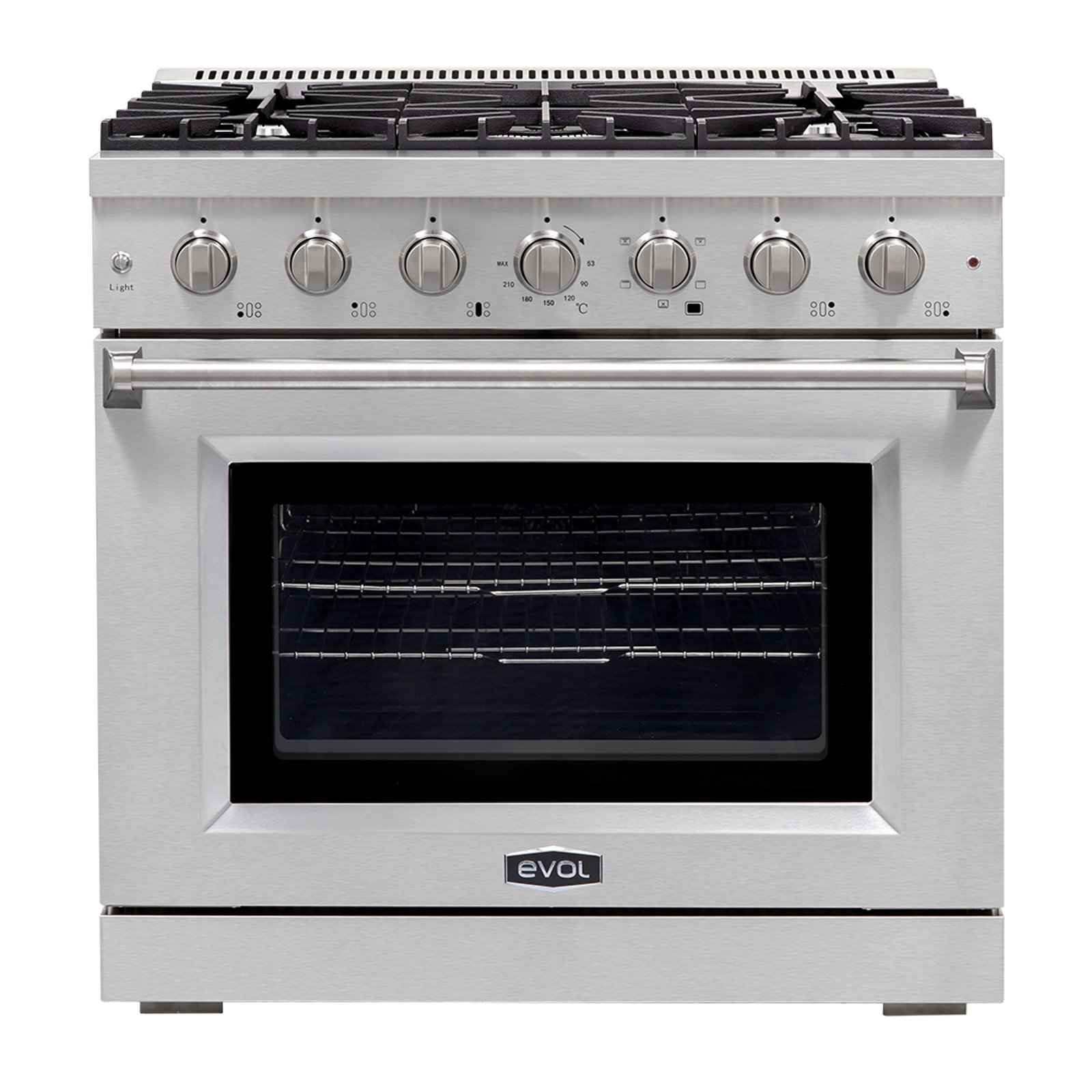 Fogão 5 Bocas Evol Potenza C/ Forno 90cm Inox - 220v - Efgdf5qm2a