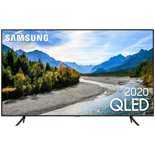 Smart TV QLED 55" Samsung 55Q60T Ultra HD 4K 3 HDMI 2 USB Wi-Fi Comando de Voz