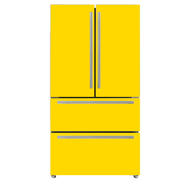 Refrigerador Amarelo Tecno French Door 545L Ice Maker TR54 FXDA 127V