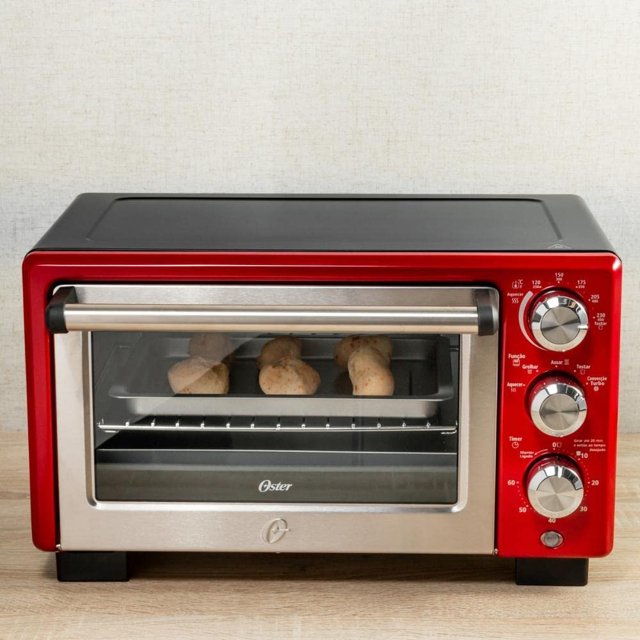 Forno Elétrico Oster Convection Cook Grill 18 litros Vermelho 127V