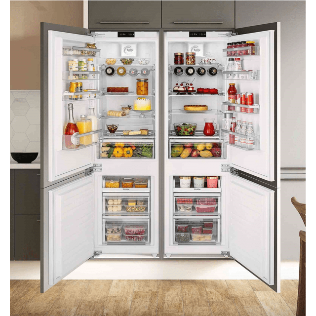 Refrigerador de Embutir e Revestir Tecno Original DUO TR26 BRDA 486 Litros 220V