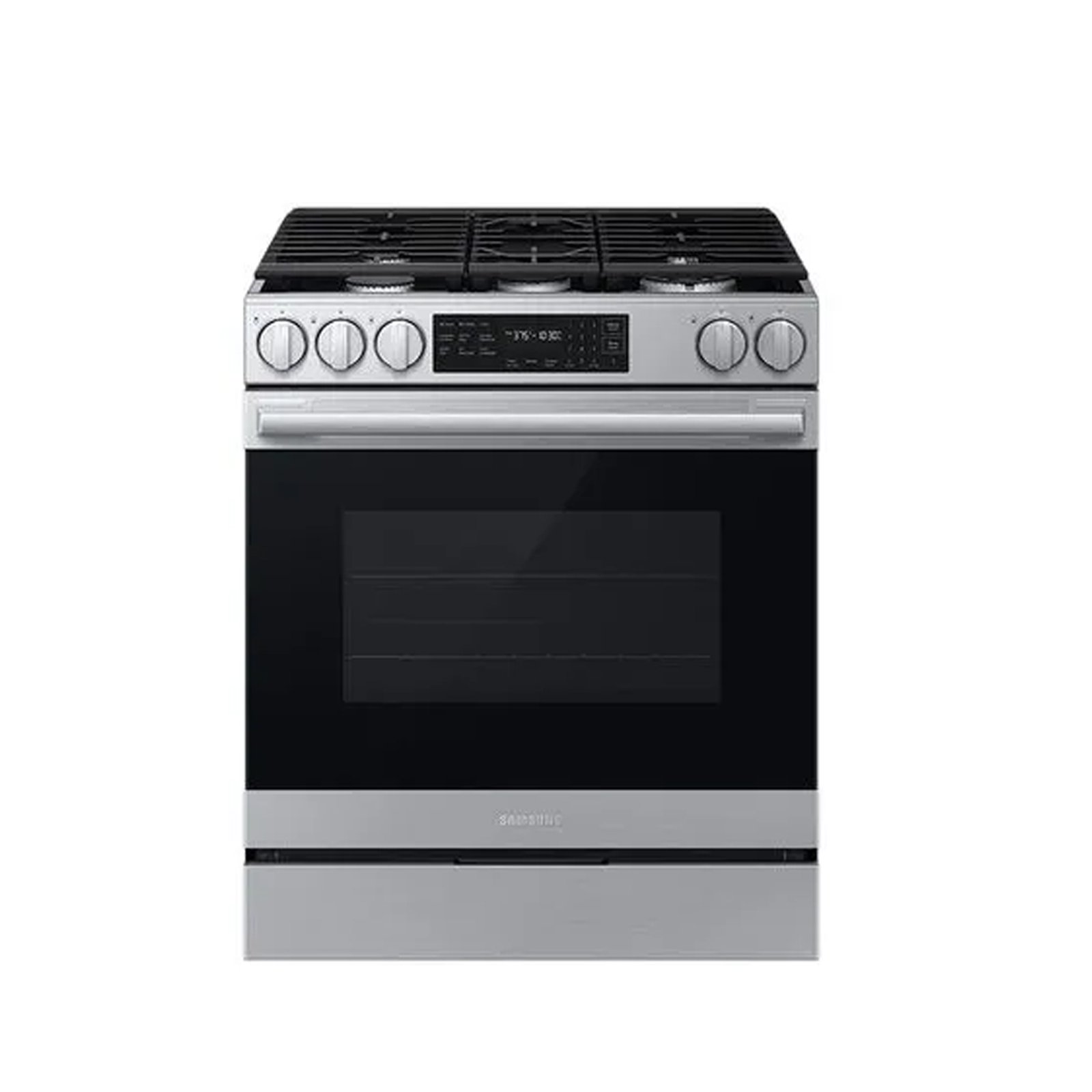 Fogão 5 Bocas Samsung Série 80 C/ Air Fryer Max e Wifi Inox - 110v - Nsg80h60sraz