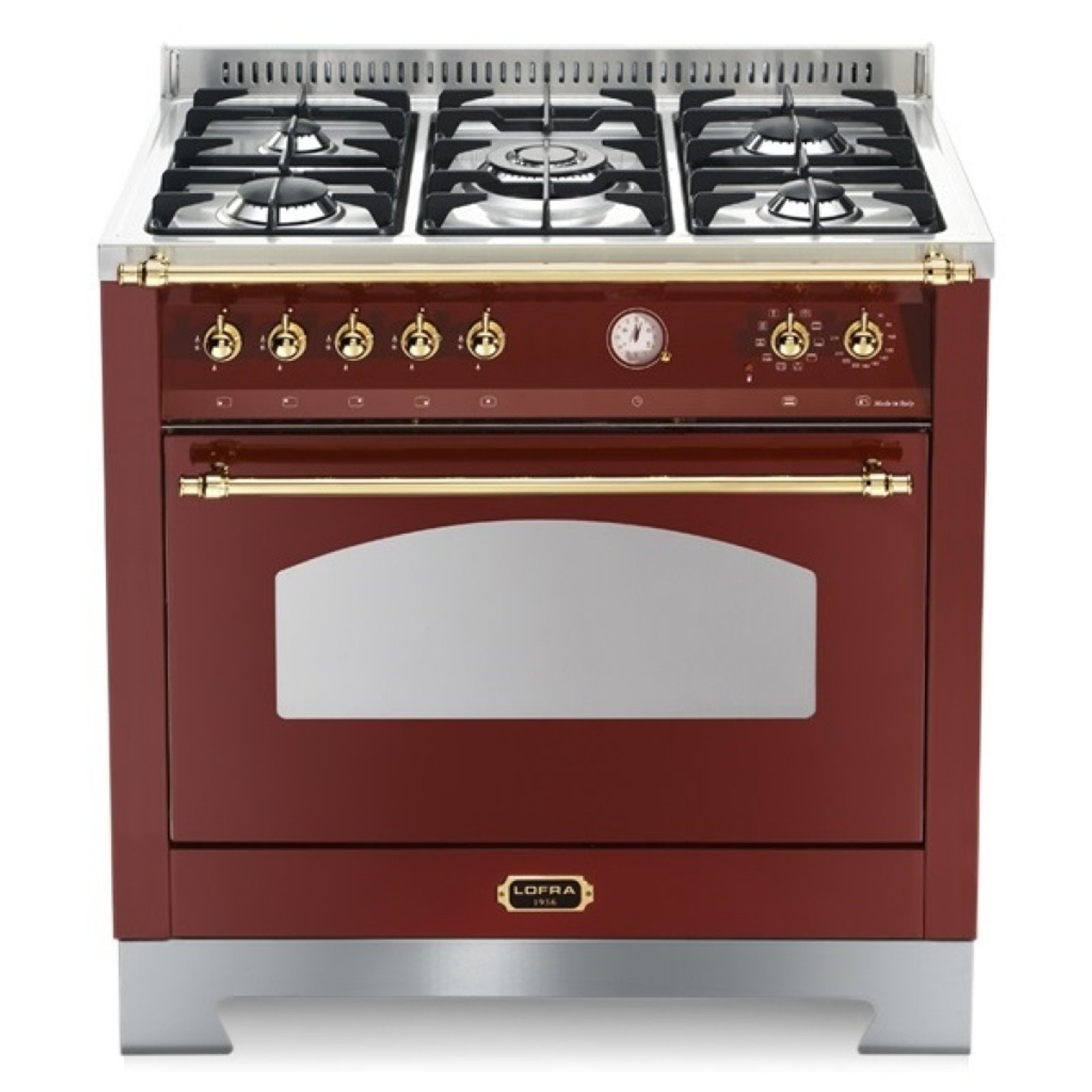 Fogão 5 Bocas Lofra Dolcevita Vinho - 220v - Rrg96mftci