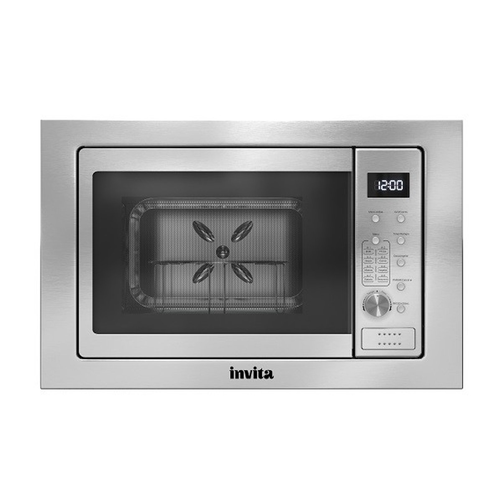 Micro-ondas 25 Litros de Embutir Com Grill - Prata - Invita - I-fmc-25-xx-2xba - 220v