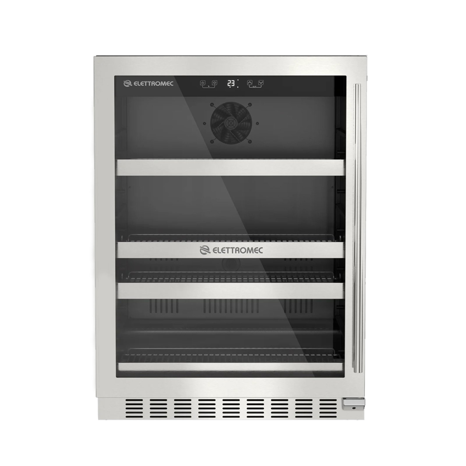 Geladeira/refrigerador 145 Litros 1 Porta Inox Abertura para Esquerda - Elettromec - 220v - Bc-bi-145-xv-2vpb