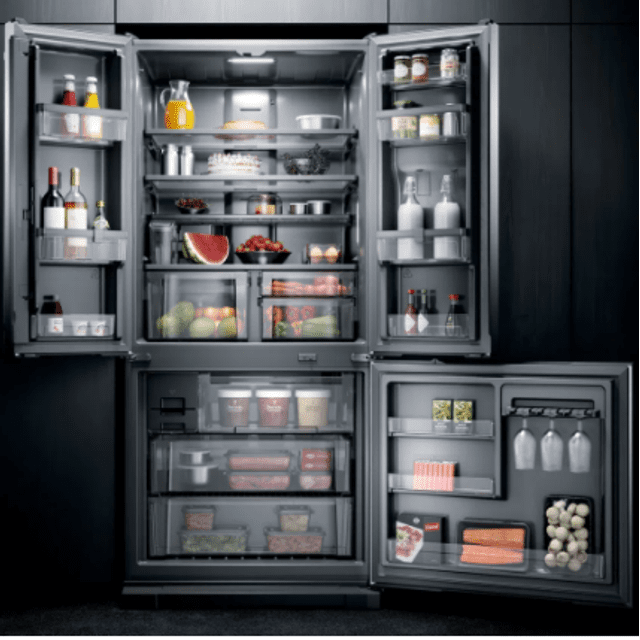 Refrigerador Brastemp Gourmand Side Inverse Frost Free 3 Portas 540L BRO81ARBNA Inox 220V