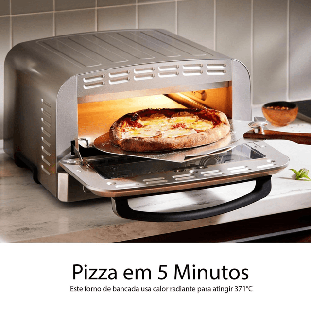 Forno Cuisinart de Pizza Elétrico Oven CPZ-1200BR 127V