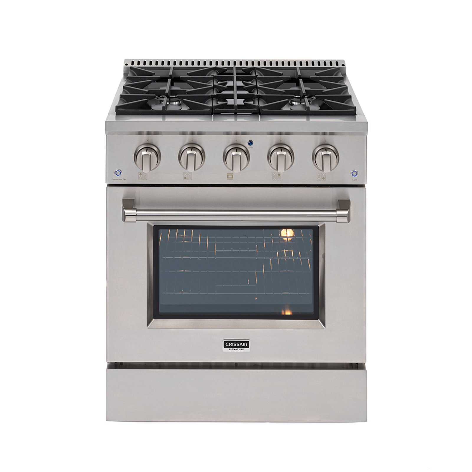 Fogão 4 Bocas Criss Air Profissional Austin 75cm C/ Forno Inox - 220v