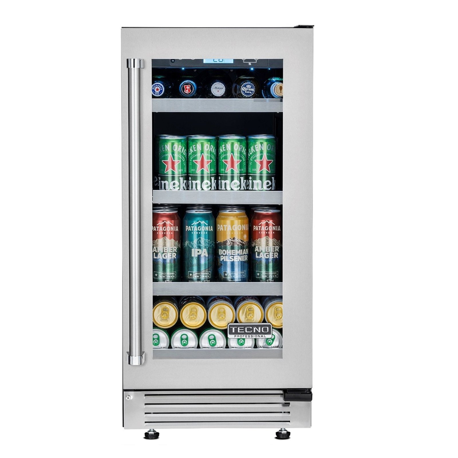 Geladeira/refrigerador 80 Litros 1 Porta Inox - Tecno - 220v - Tr08cvda