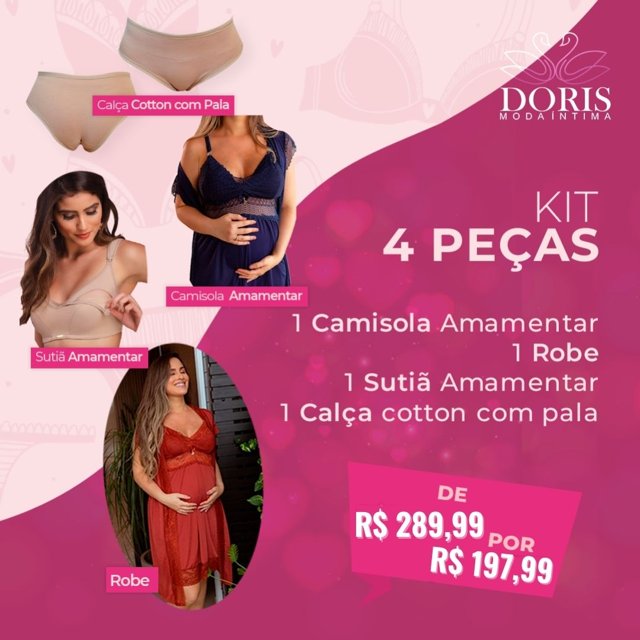 Kit Maternidade | Doris Moda Íntima