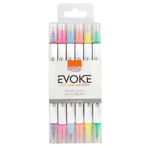marcador-artistico-evoke-dual-brush-pen-neon-brw