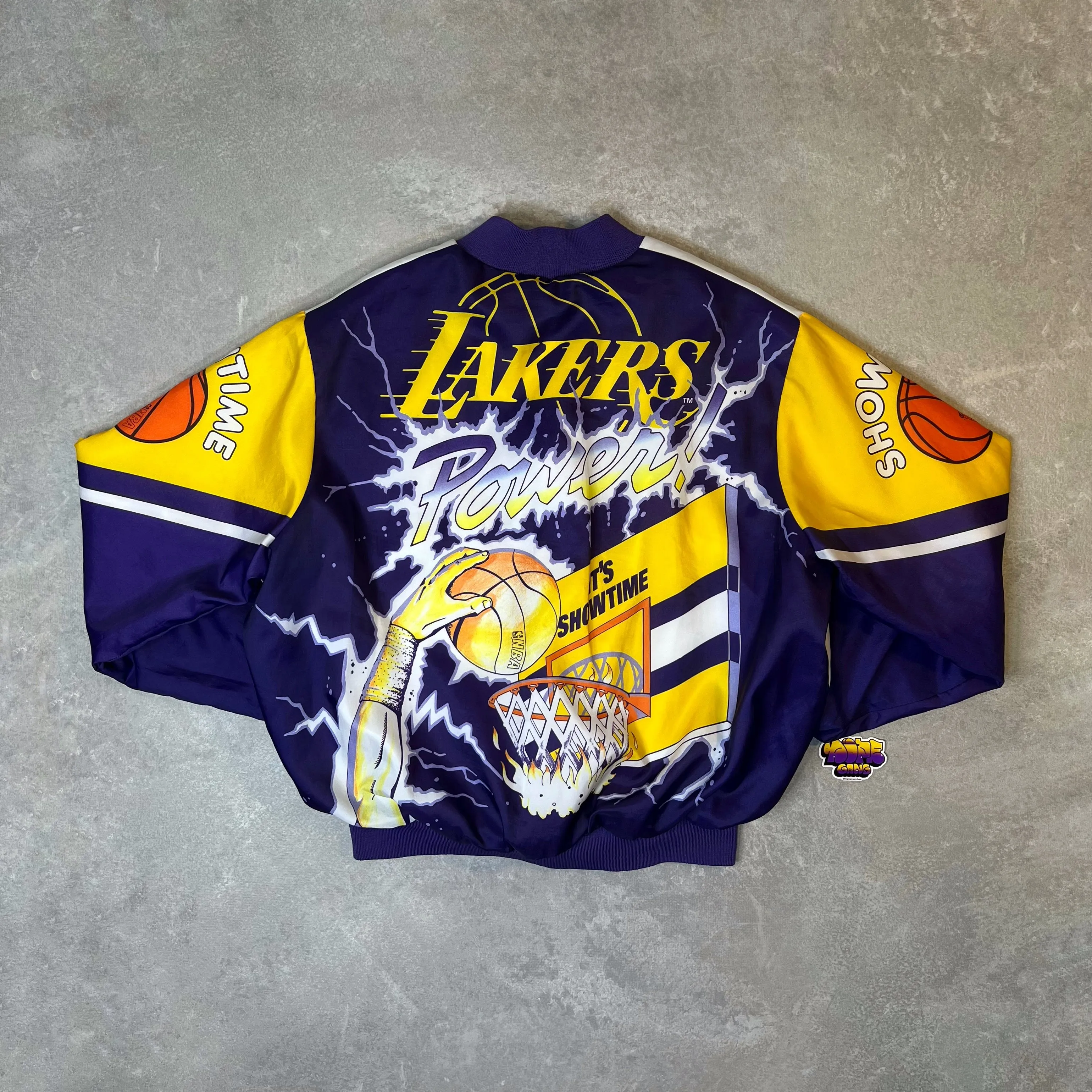 Vintage Fanimation Chalk Line Jacket NBA Los Angeles Lakers made in USA Dope Gang Vintage