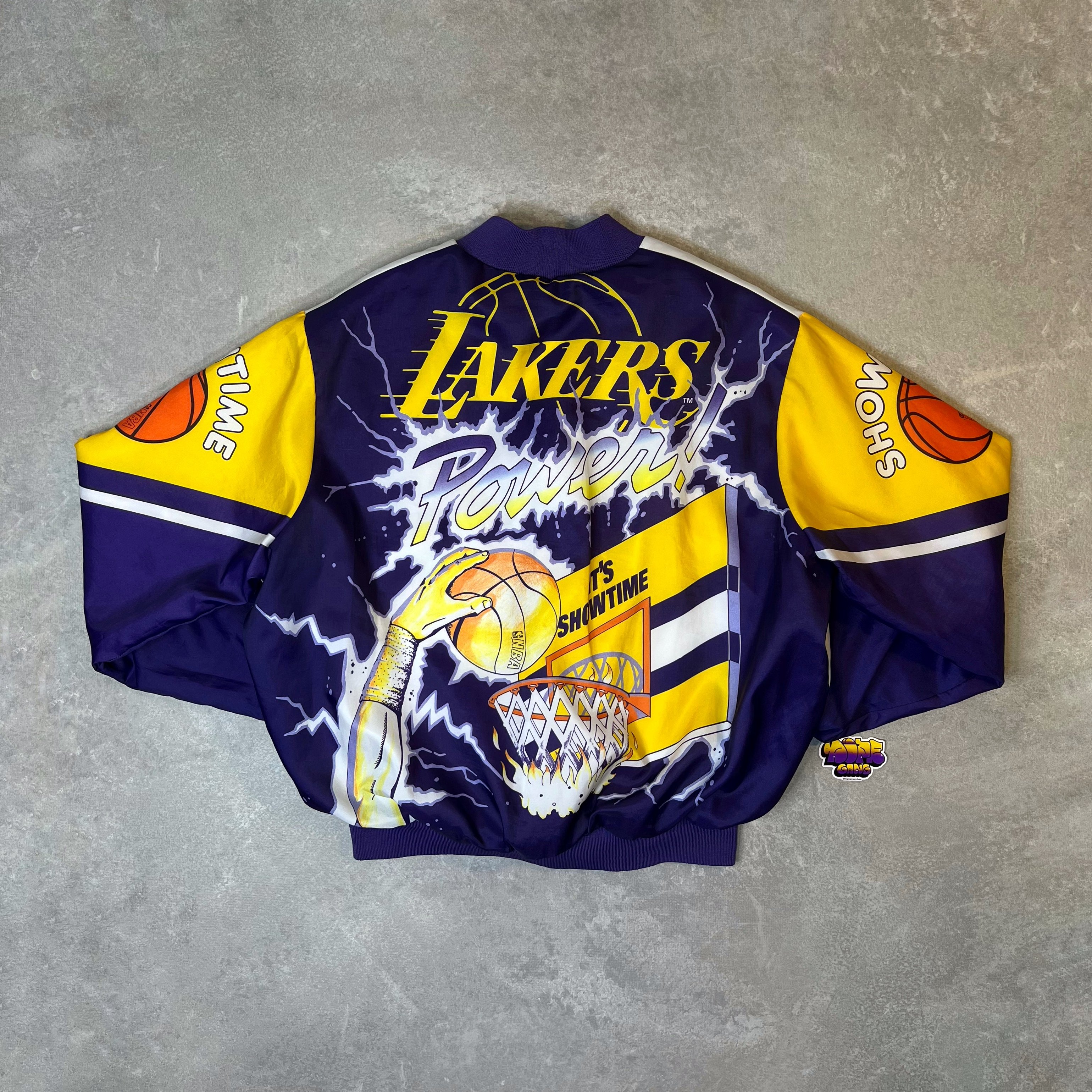 Vintage Fanimation Chalk Line Jacket NBA Los Angeles Lakers made