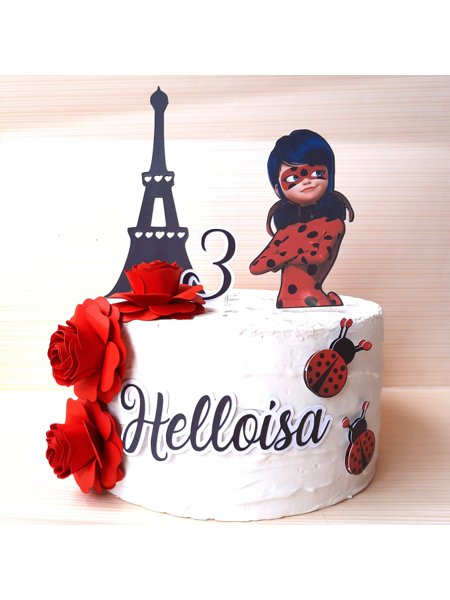 Miraculous Ladybug e cat noir topo de bolo festa de aniversário infantil  artes gráficas png