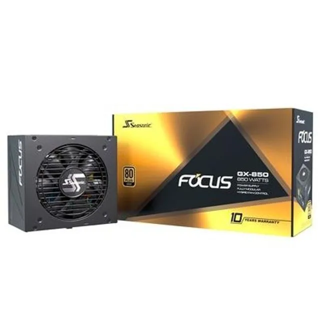 FONTE SEASONIC FOCUS GX-850 FULL MODULAR 850W 80 PLUS GOLD | i9