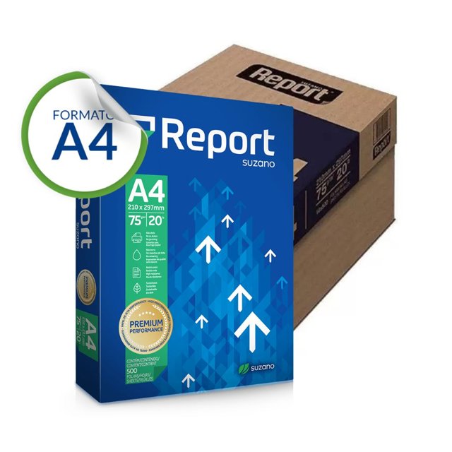 Papel Sulfite A4 REPORT Caixa c/ 10 Resmas