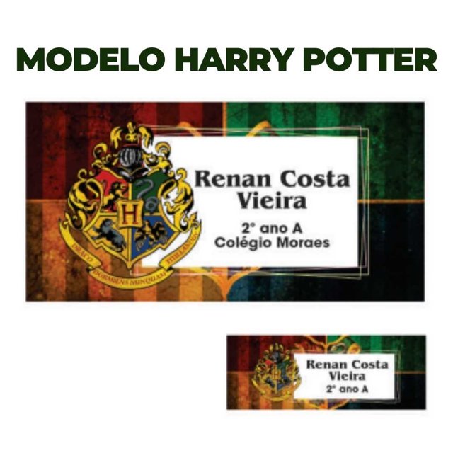 Etiqueta escolar personalizada Kit Harry Potter