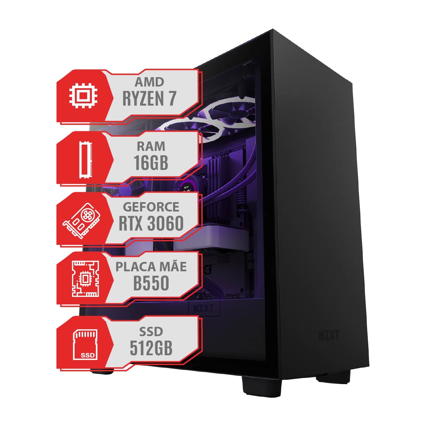 PC GAMING RYZEN 7 5700X - GeForce RTX 3060 12GB