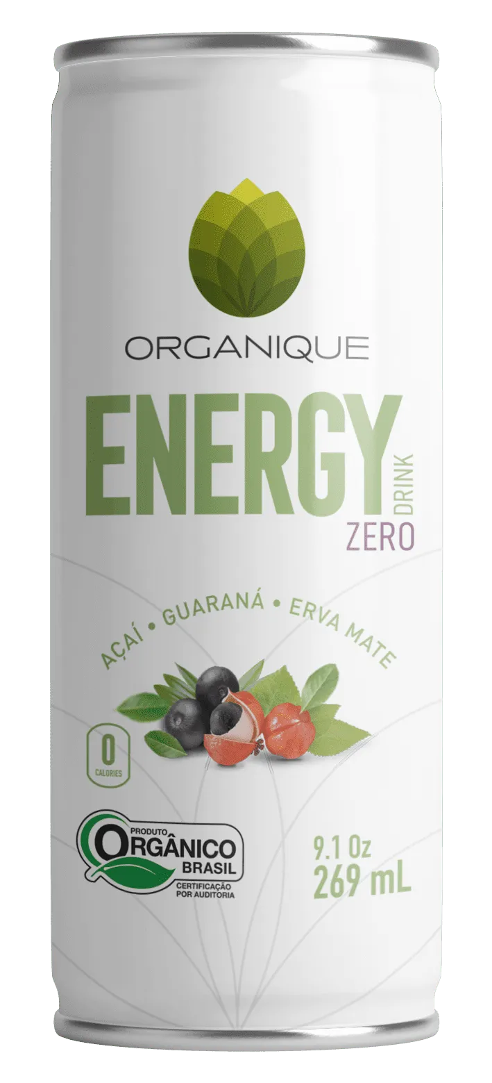 Organique Energy Zero 269 mL - Caixa c/ 6 Unidades