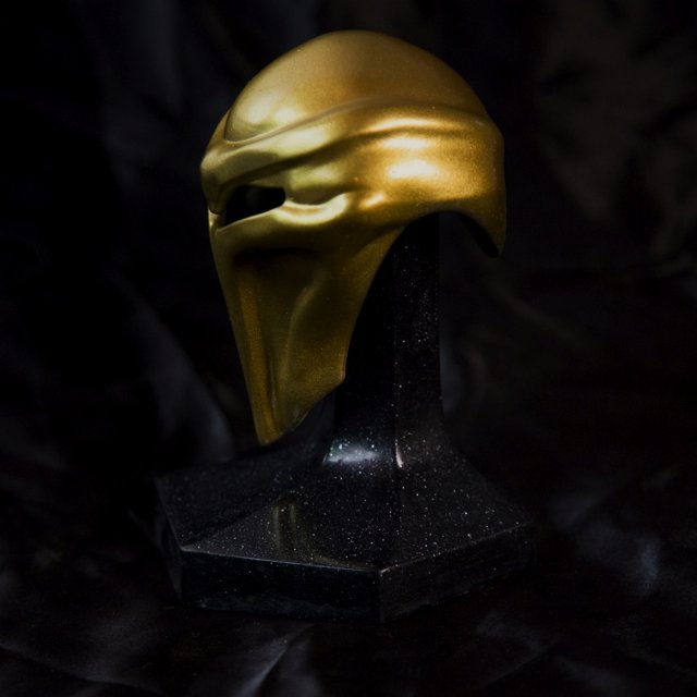 Golden Helmet Stand