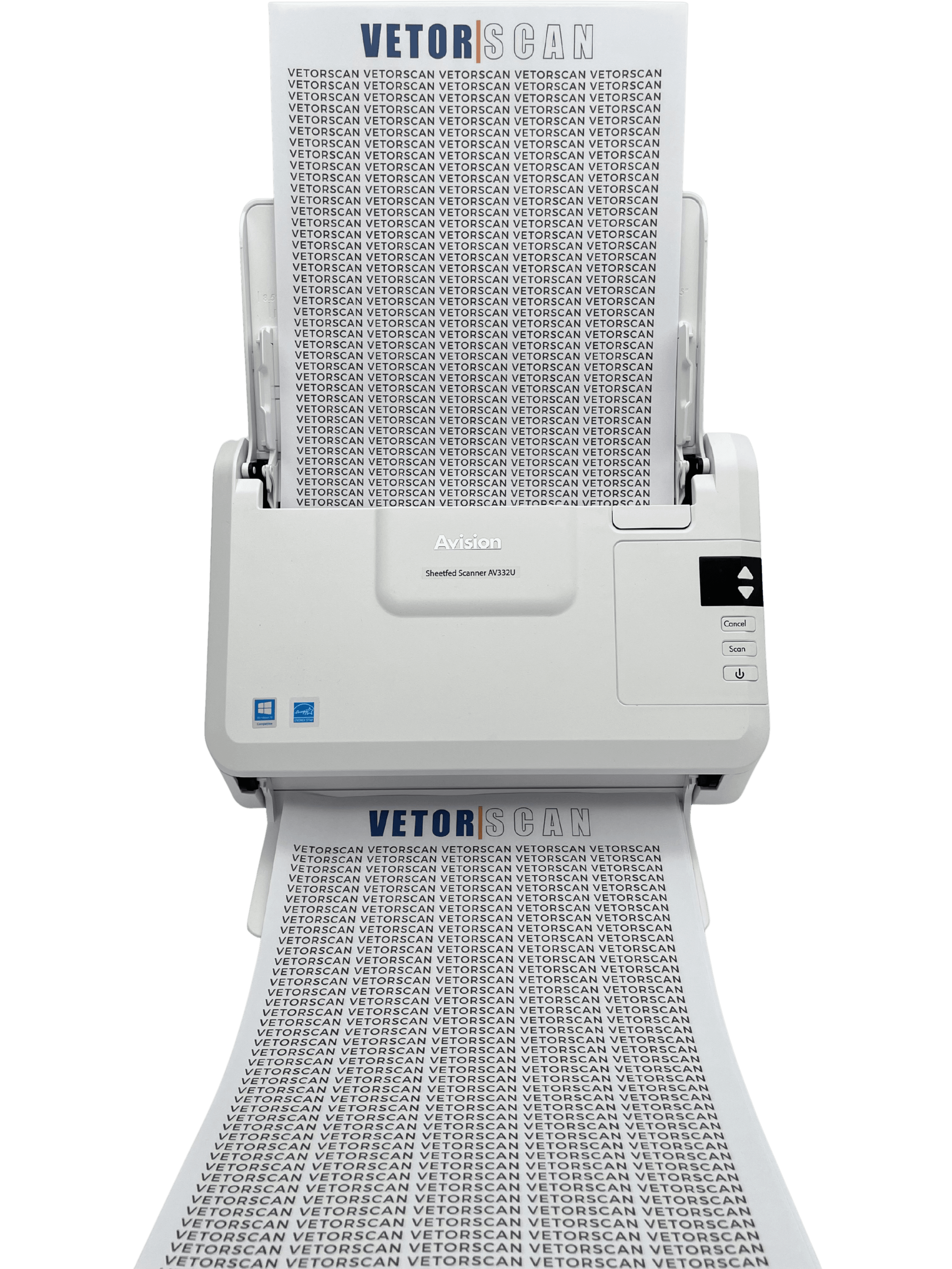 Scanner Avision AV332U | Scanner profissional de documentos | VetorScan
