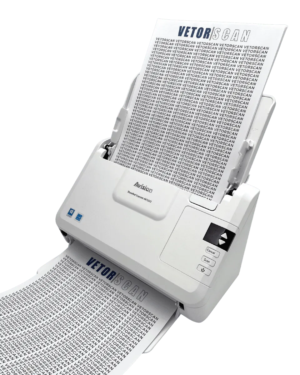 Scanner Avision AV332U para Escritórios e PMEs | VetorScan