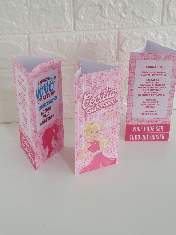 Menu Triangular | Papel Criativo Personalizações