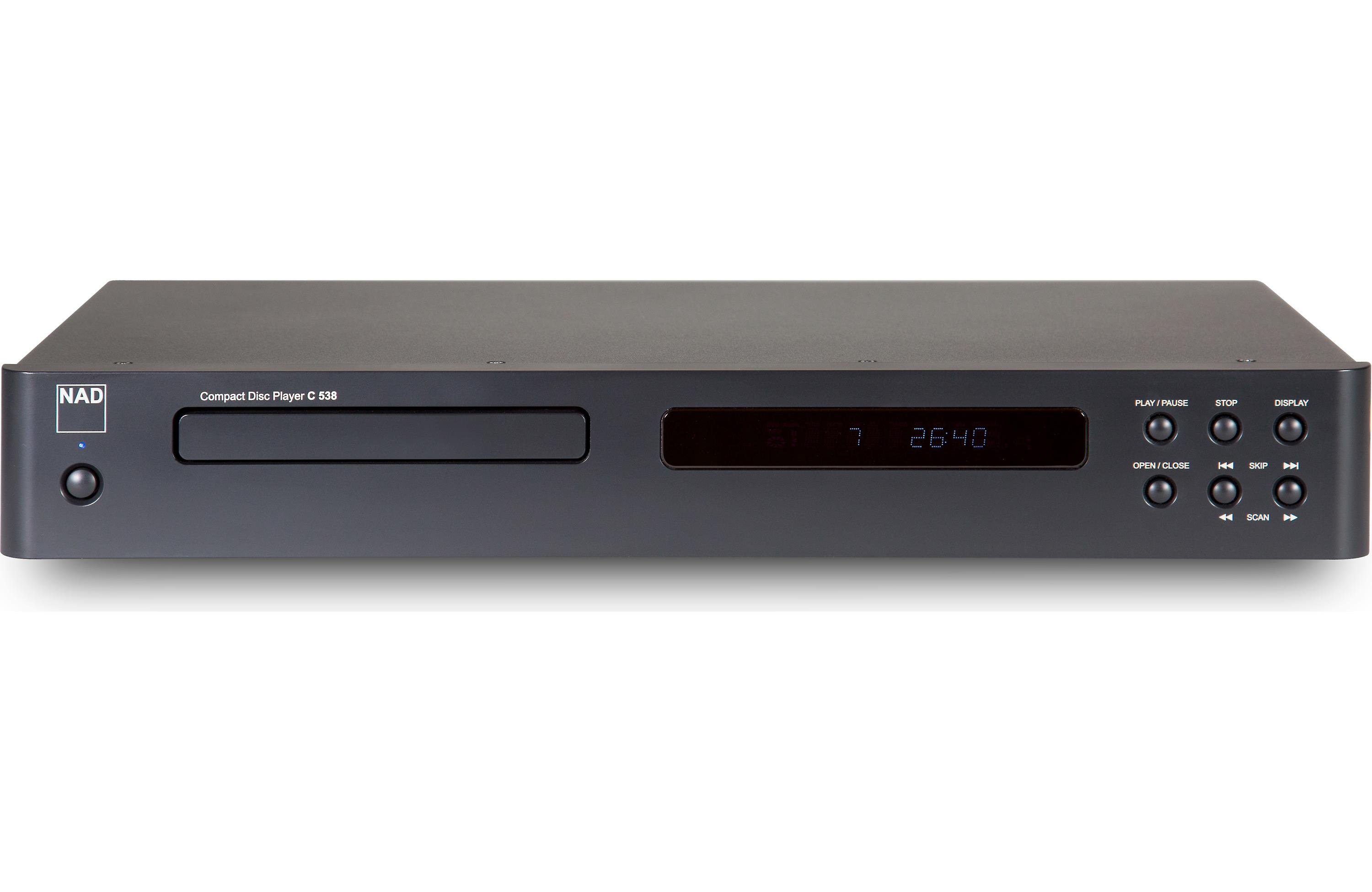 CD Player NAD C538 - DAC Wolfson High Spec 24/192 - CD-R e CD-RW