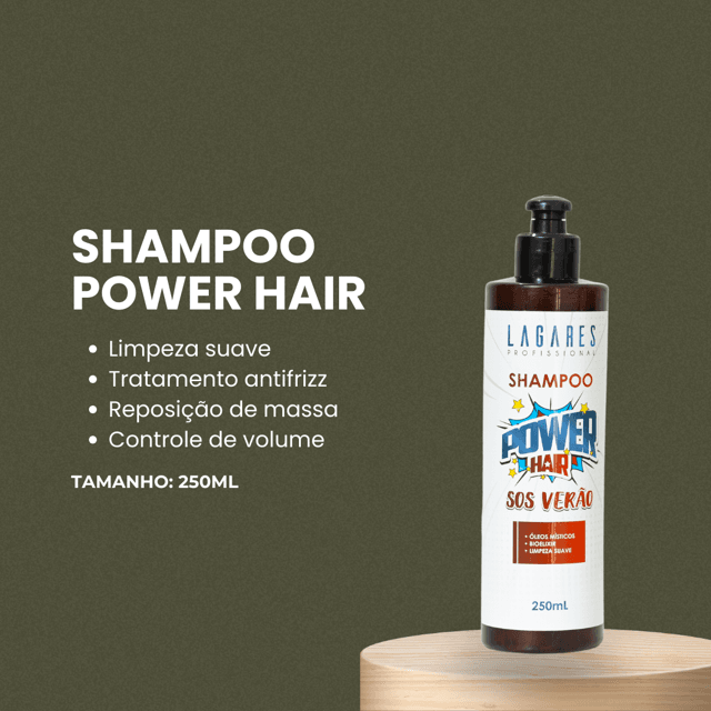 Shampoo Power Hair S.O.S Verão | Serafina Cosméticos