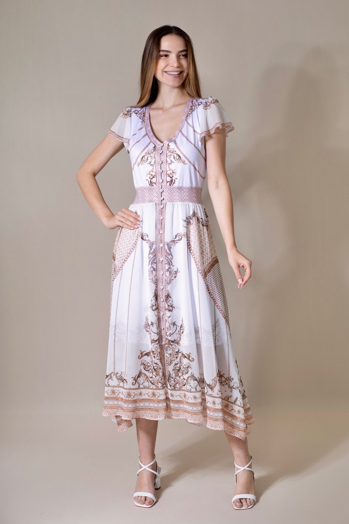 Vestido midi cheap mullet