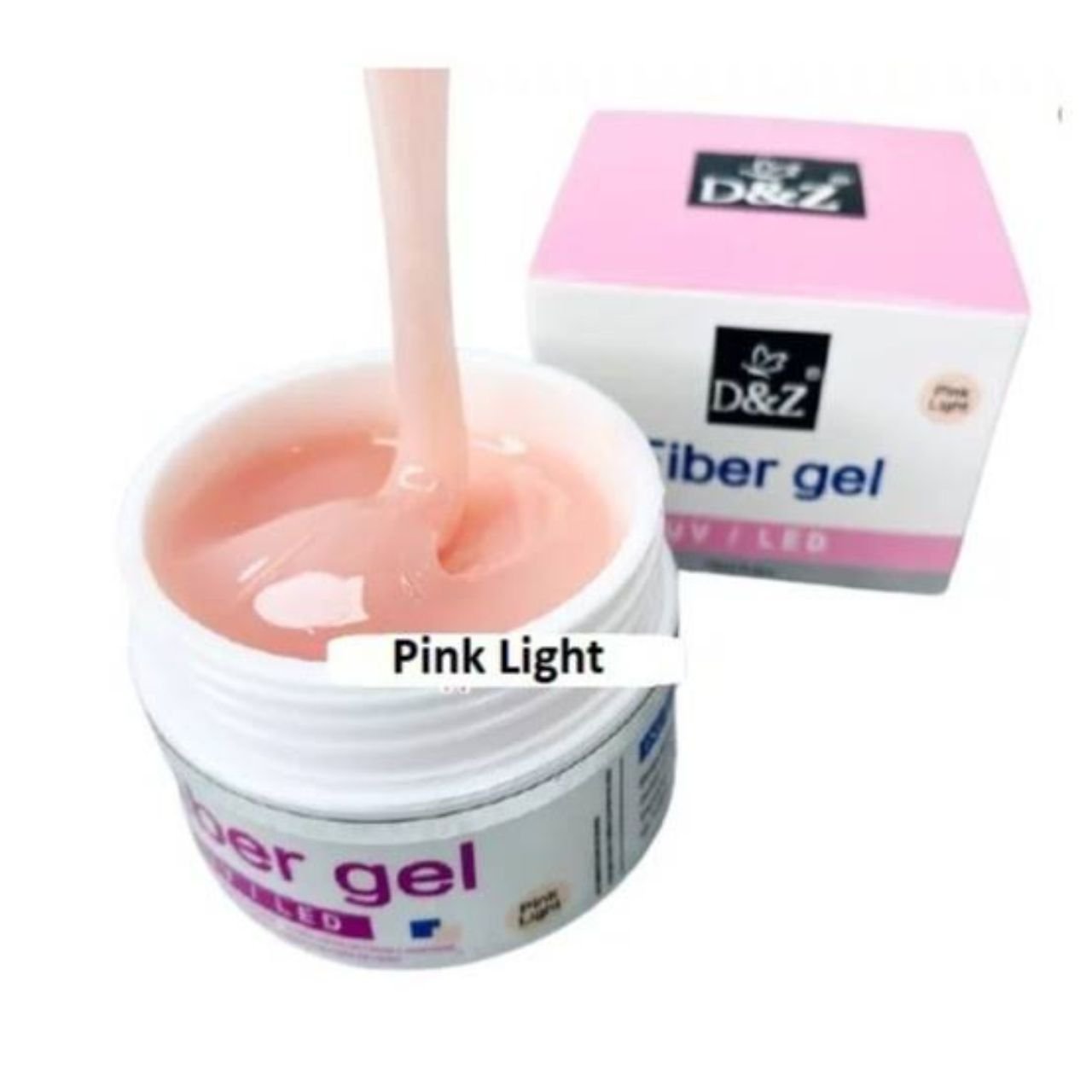 GEL FIBER D&Z UV/LED 18ML COR:PINK LIGHT | NAILS CLUB