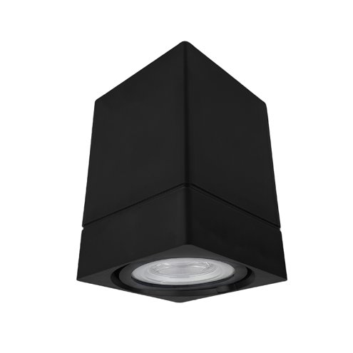 Luminária de parede MEGA FORTE ILUMINAÇÃO MF104 cor preto