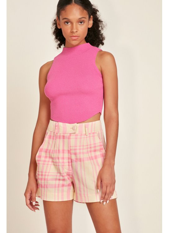 blusa tricot de bico