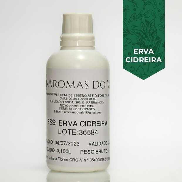 Essência de Erva Cidreira | Aroma Herbal e Cítrico | Aromas do Vale