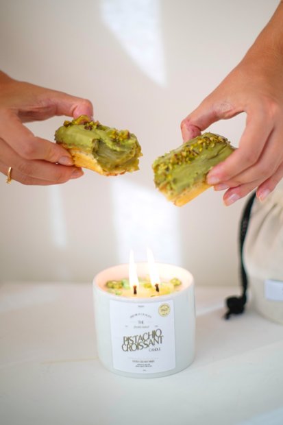 vela aromática Pistachio Croissant | zayaz.