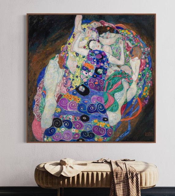 Quadro Decorativo - A Virgem Arte Famosa de Gustav Klimt