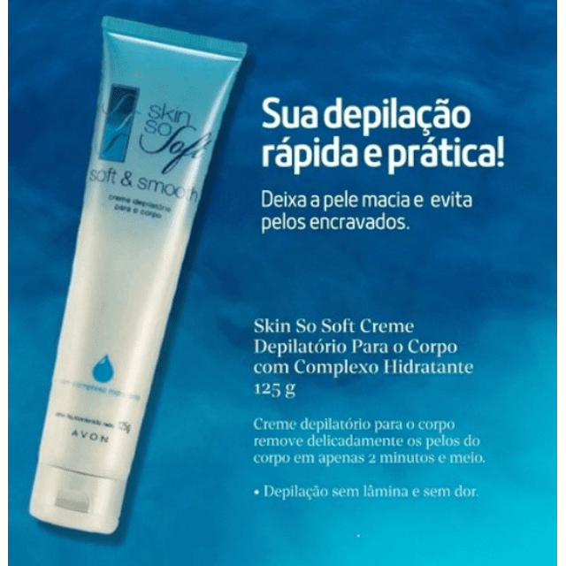 Avon Creme Depilatório Corpo Skin So Soft com Complexo Hidratante – 125g –  Farmakiso