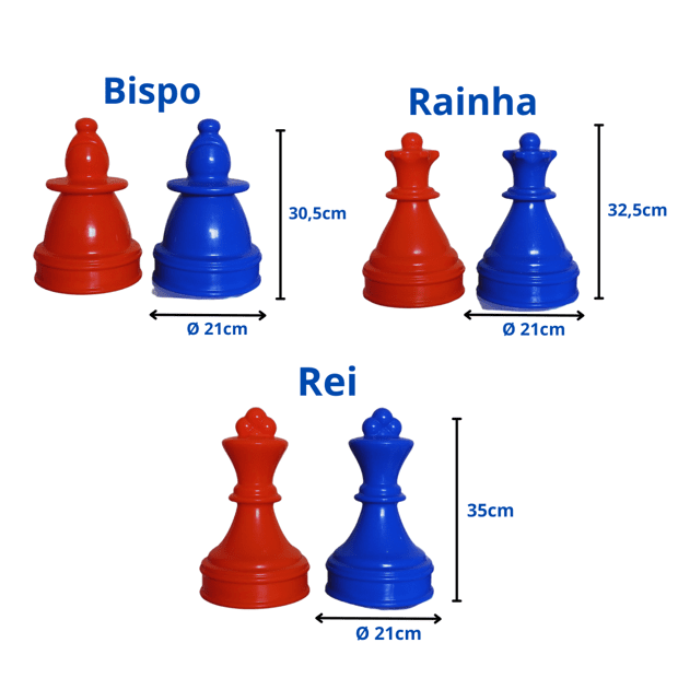 Jogo de Xadrez Mega Gigante Central Pedagógica