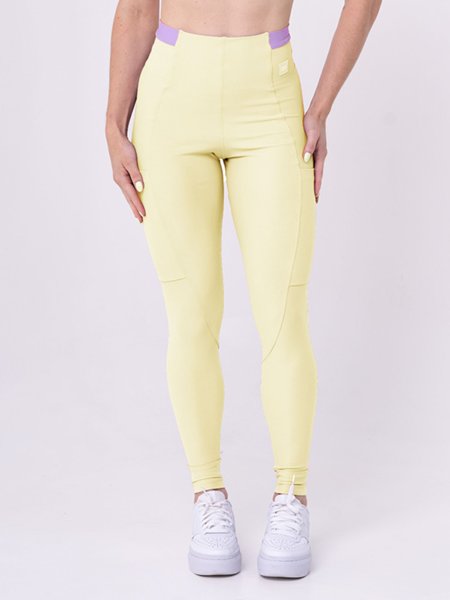 Short fitness Slim bicolor Super Black/Rosa Quartzo (s/ costura empina ...