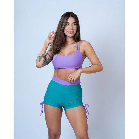 Top fitness Mariana Lilás